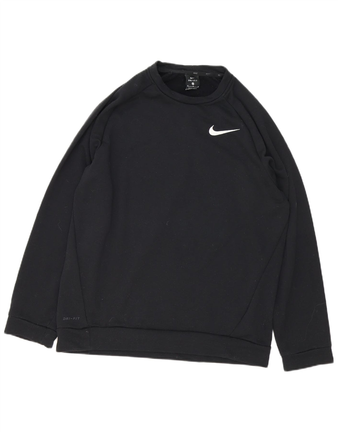 Nike Dri Fit majica srednje veličine, crni poliester