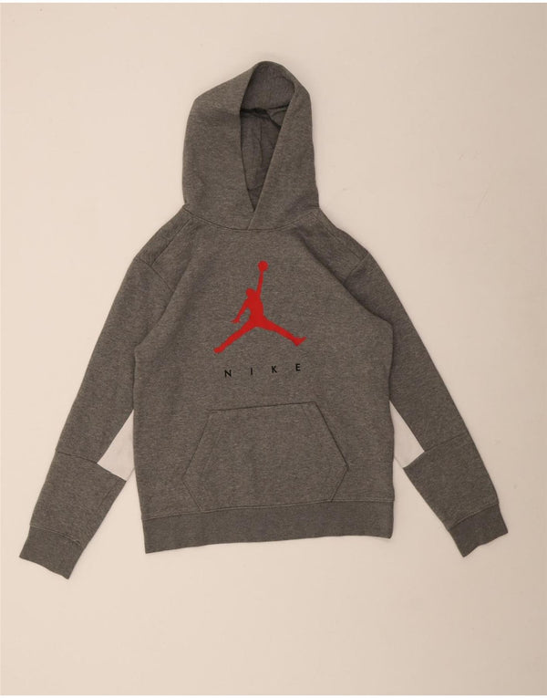 Jordan Boys Graphic Hoodie Džemper 13-14 godina XL sivi pamuk u boji