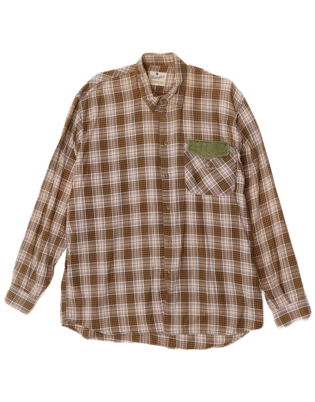 Wrangler muška flanelska košulja XL smeđe karirane