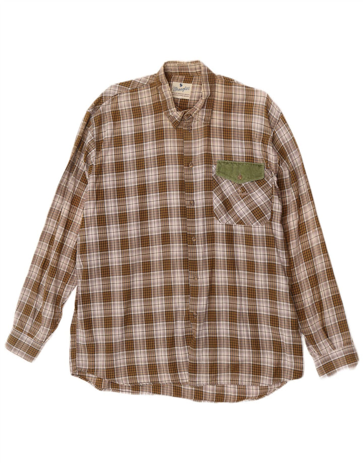 Wrangler muška flanelska košulja XL smeđe karirane
