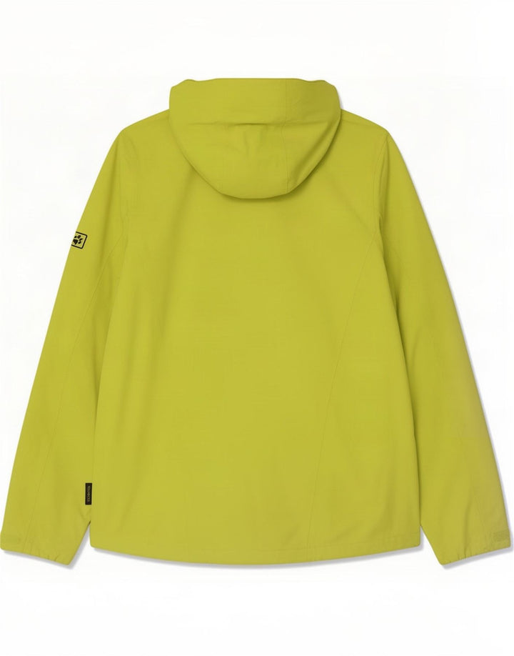 Jack Wolfskin muška kišna jakna s kapuljačom UK 12 Medium Yellow Polyamide
