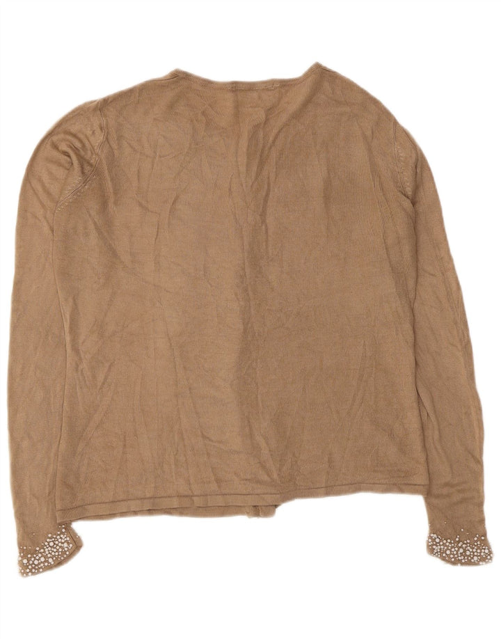 Marks & Spencer ženski preveliki džemper UK 10 Small Brown