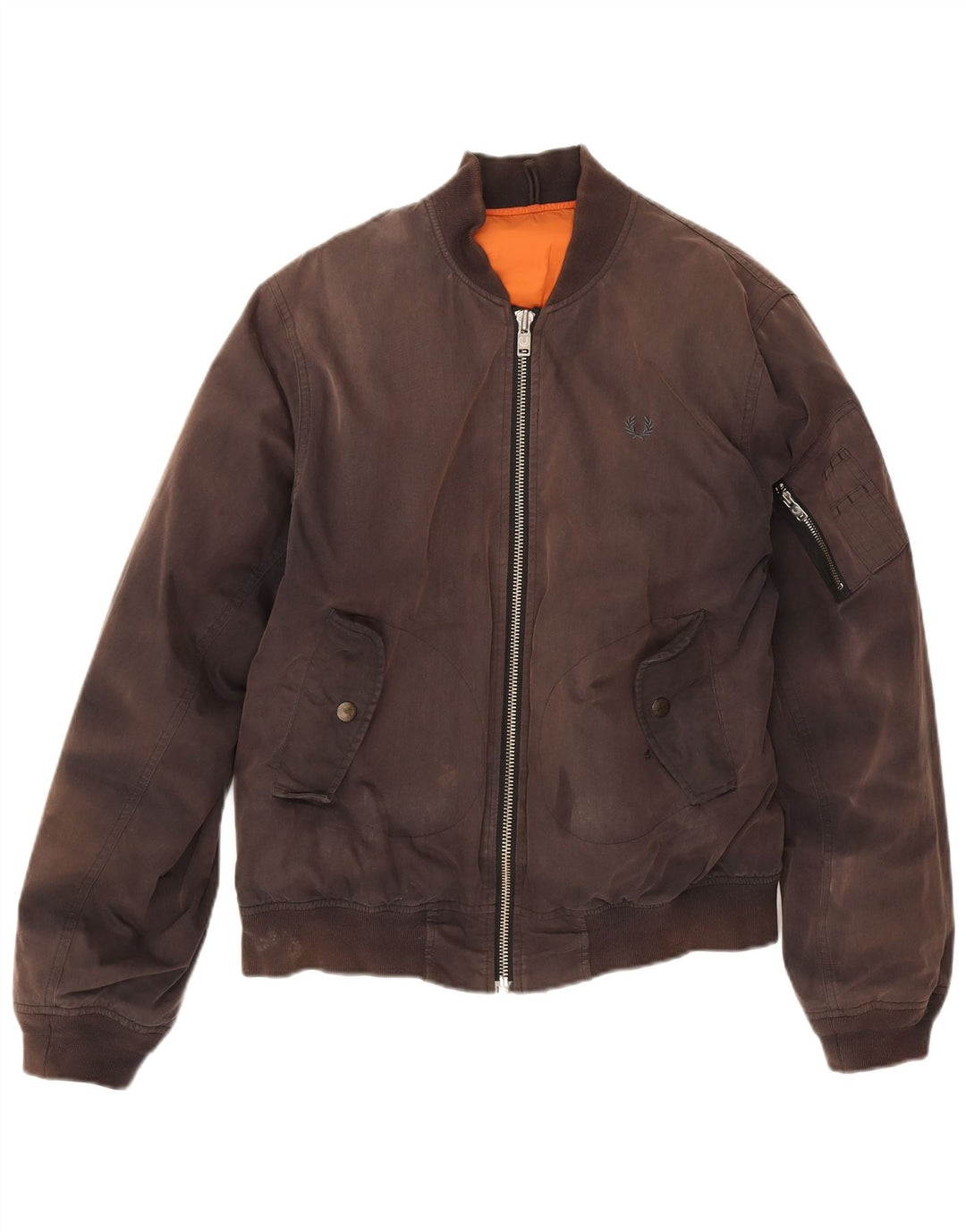 Muška bomber jakna Fred Perry UK 36 Mala smeđa pamuk