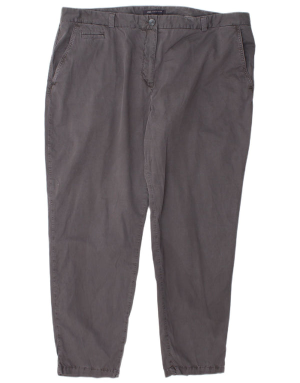 Marks & Spencer ženske uske chino hlače UK 20 2XL W42 L28 sivi pamuk