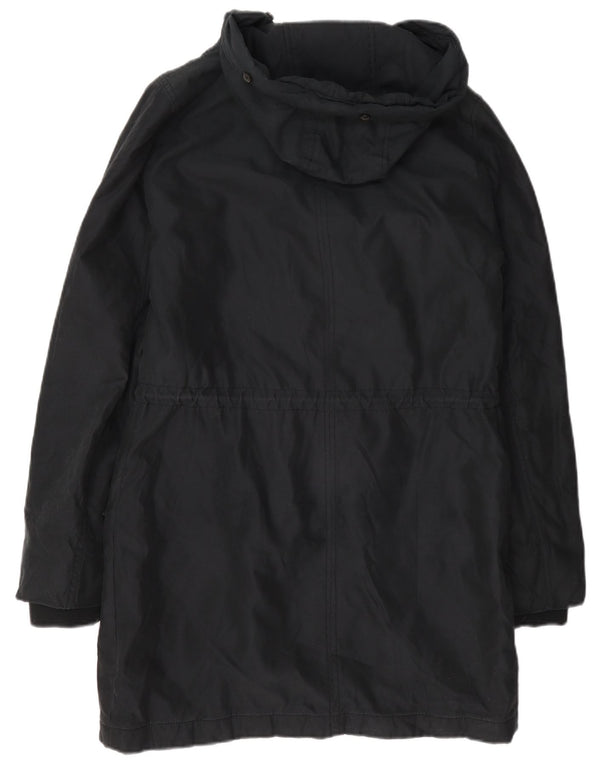 Ženska parka jakna s kapuljačom Abercrombie & Fitch UK 14 srednje tamnoplava