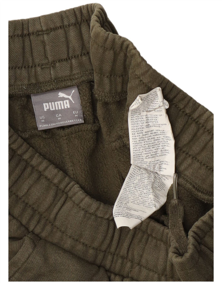 Puma muške trenirke Hlače Joggers Srednji kaki pamuk