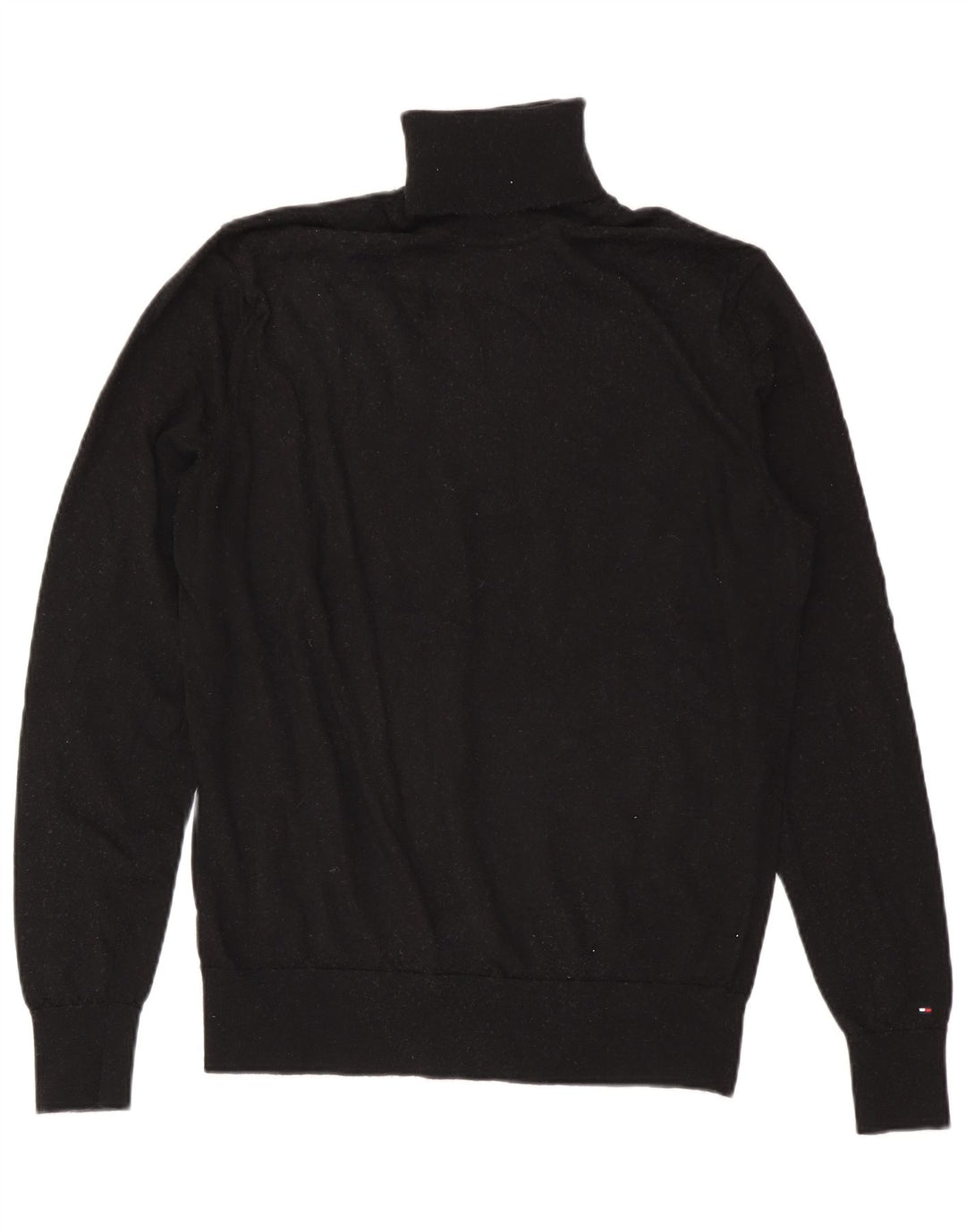 Tommy Hilfiger muški pulover s rol izrezom 2XL crna vunena