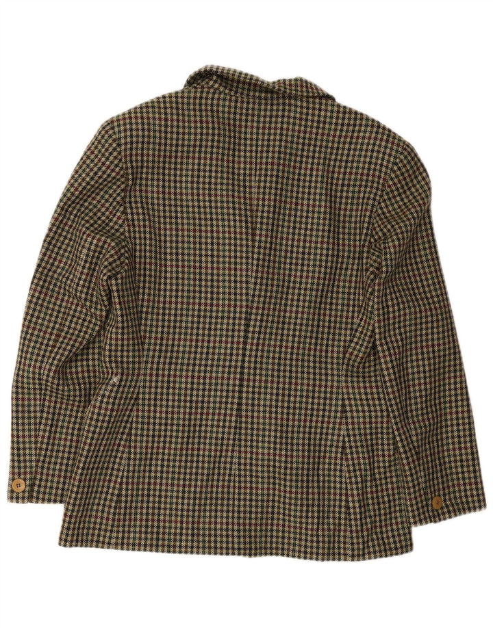 Max Mara ženska vikend jakna jakna UK 16 velika zelena houndstooth