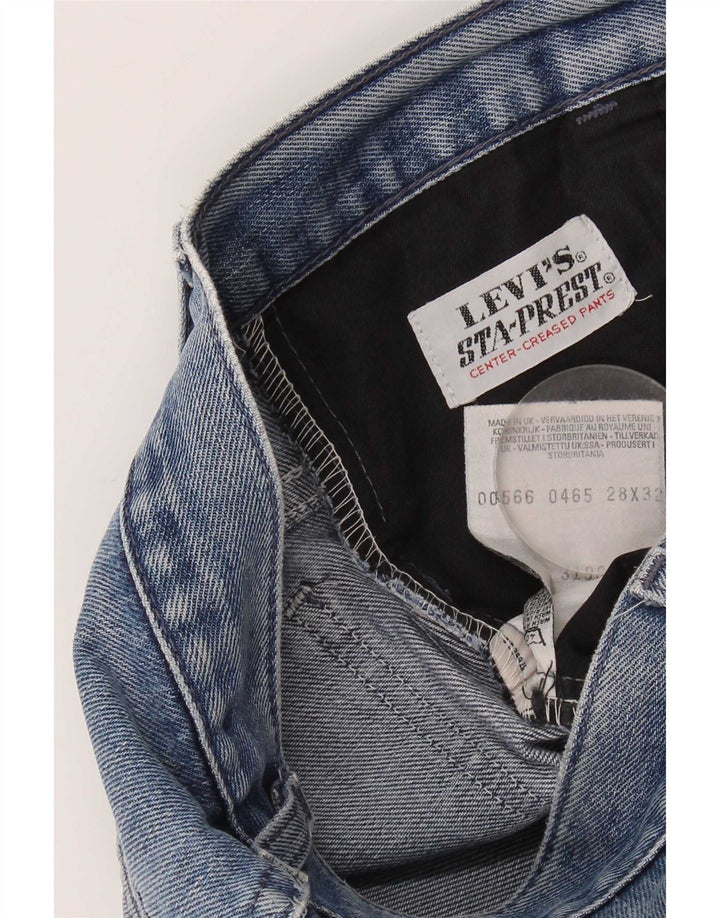 Levi's ženske ravne traperice s oštećenjem W28 L32, plavi pamuk