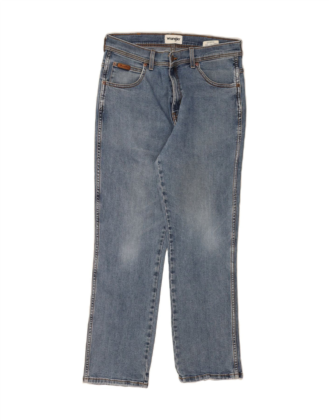 WRANGLER Mens Straight Jeans W33 L30 Blue Cotton Vintage Wrangler and Second-Hand Wrangler from Messina Hembry 