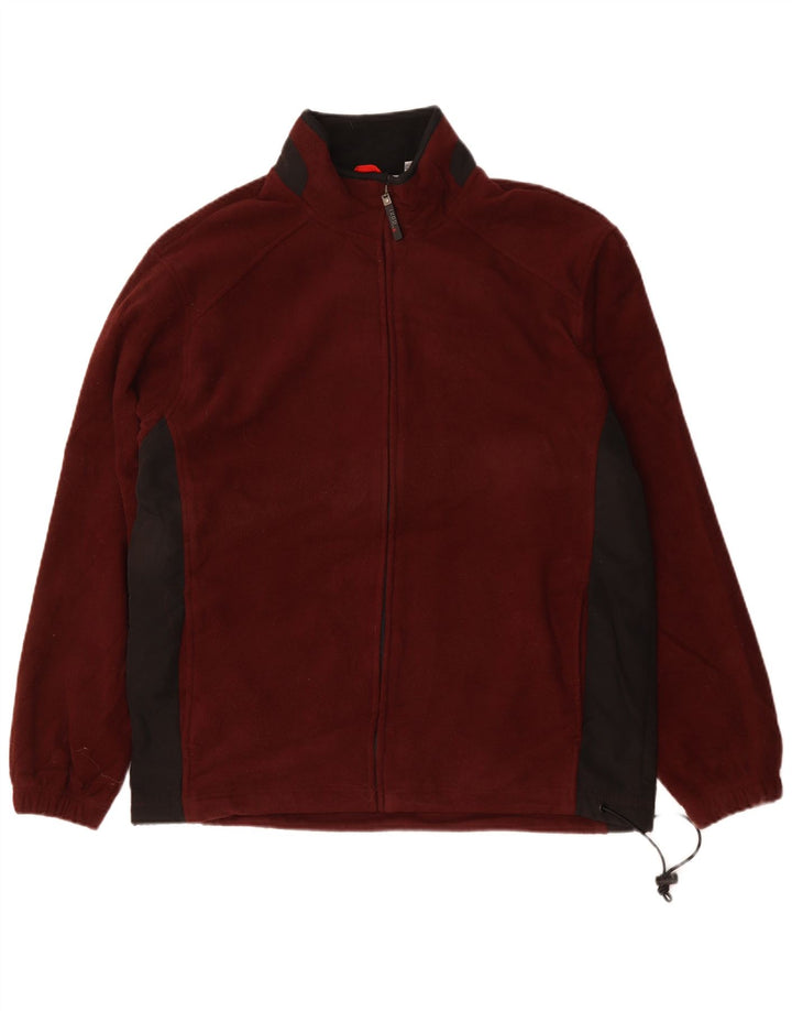 Izod muška jakna od flisa UK 40 Large Maroon Colourblock poliester