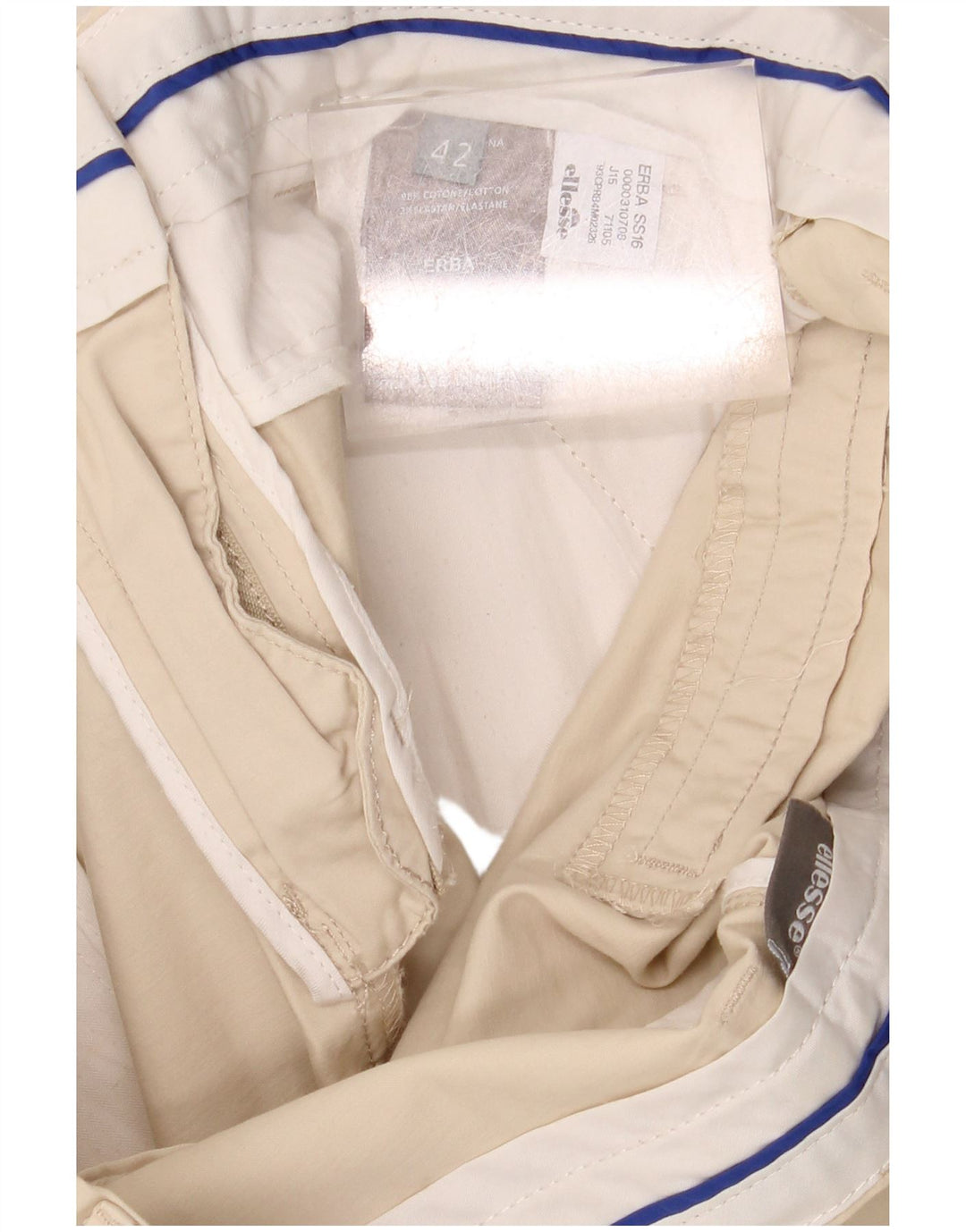ELLESSE Ženske Chino kratke hlače IT 42 srednje W30 bež pamuk