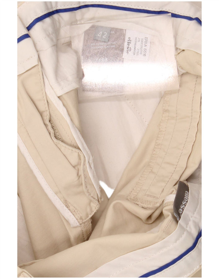 ELLESSE Ženske Chino kratke hlače IT 42 srednje W30 bež pamuk