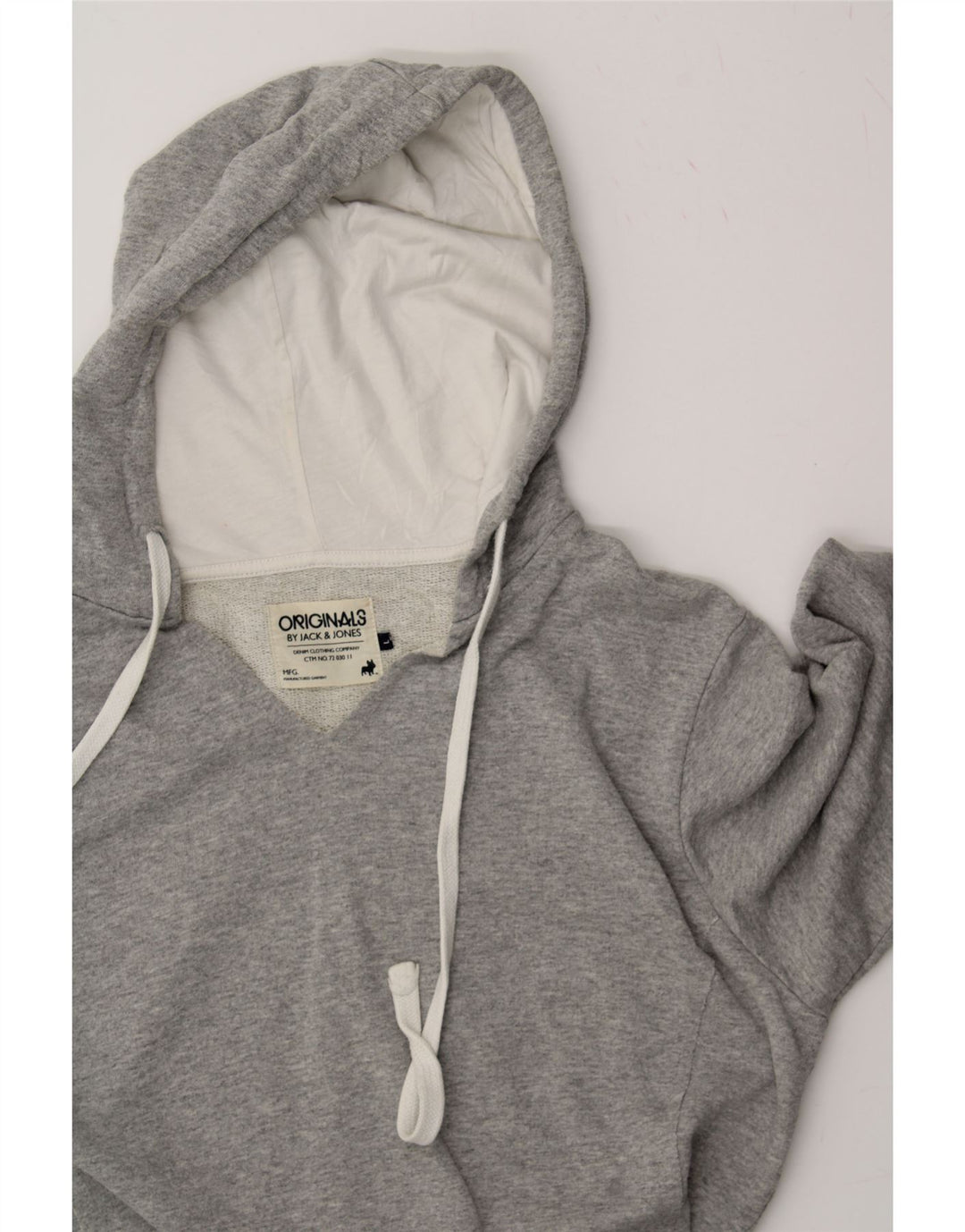JACK & JONES Mens Hoodie Jumper Large Grey Cotton Vintage Jack & Jones and Second-Hand Jack & Jones from Messina Hembry 