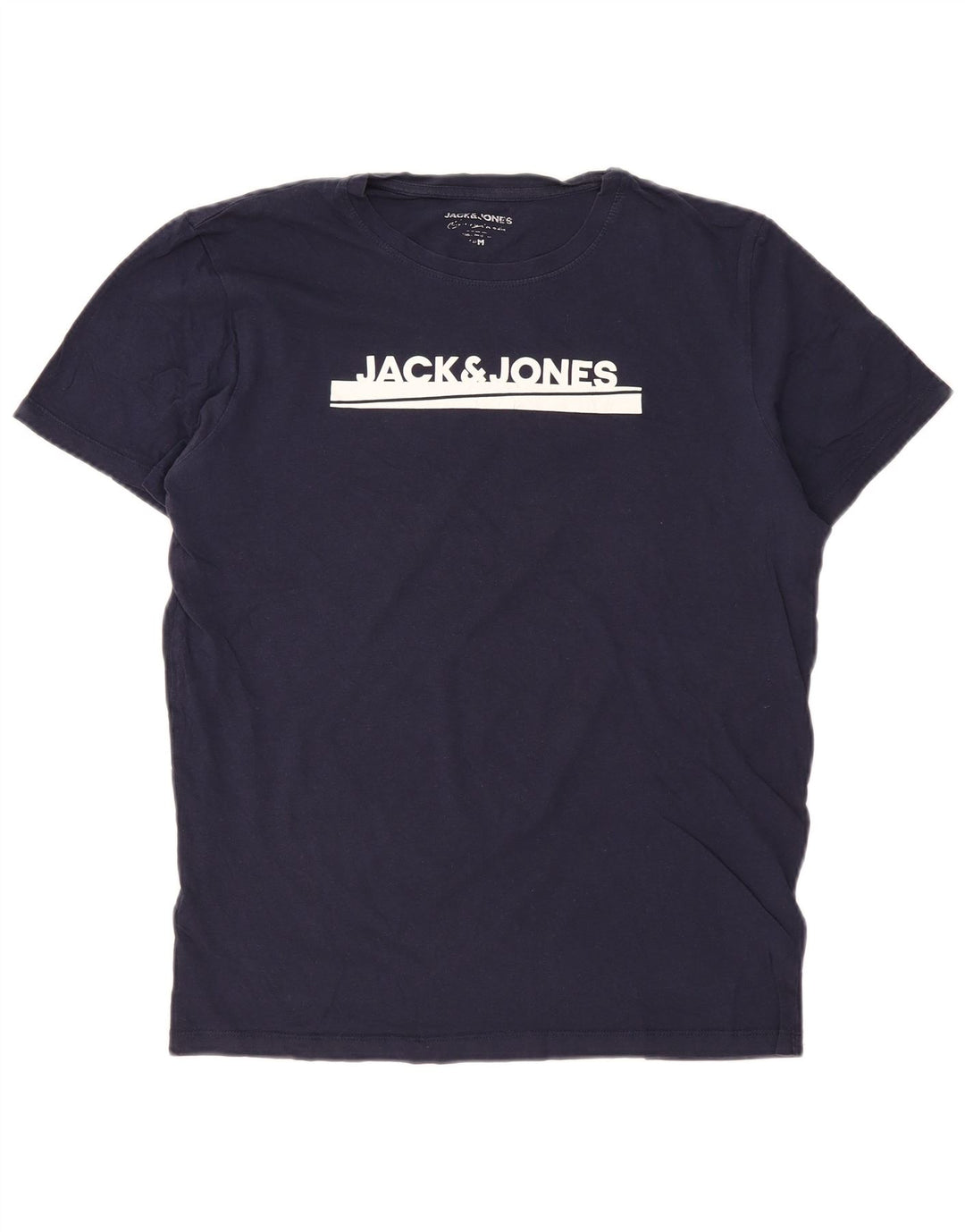 JACK & JONES Muška majica kratkih rukava s grafičkim motivima Srednji tamnoplavi pamuk