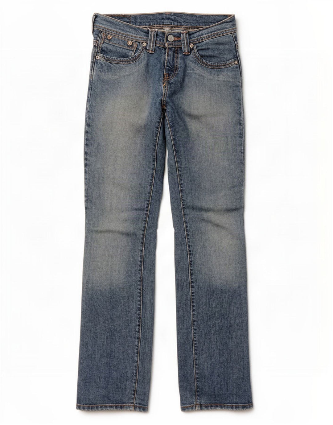 Levi's ženske ravne traperice W28 L32 plavi pamuk