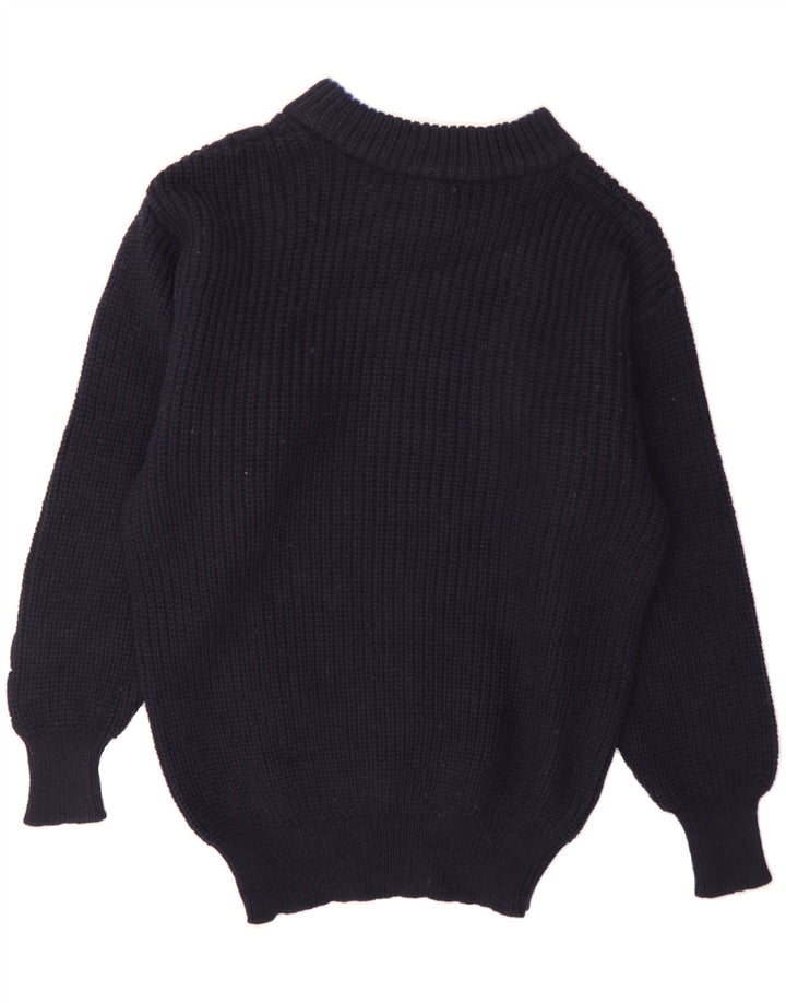OCEAN STAR Womens Turtle Neck Jumper Sweater IT 48 XL Navy Blue Wool Vintage Ocean Star and Second-Hand Ocean Star from Messina Hembry 