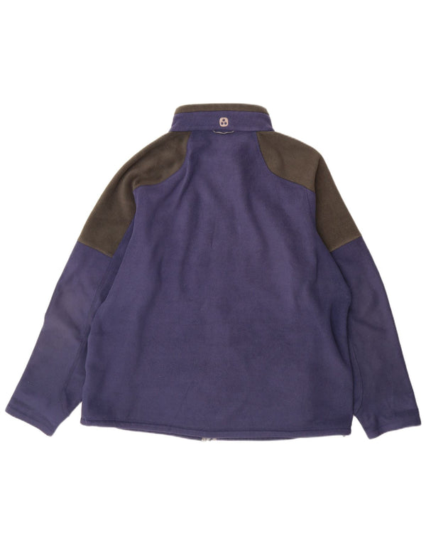 TOG 24 Mens Fleece Jacket UK 44 2XL Blue Colourblock Polyester