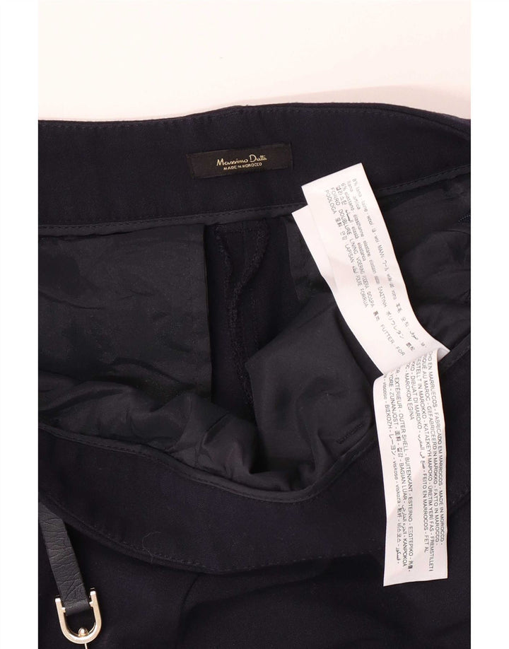 Massimo Dutti Ženske uske hlače EU 40 Srednje W30 L27 Mornarsko plava vuna