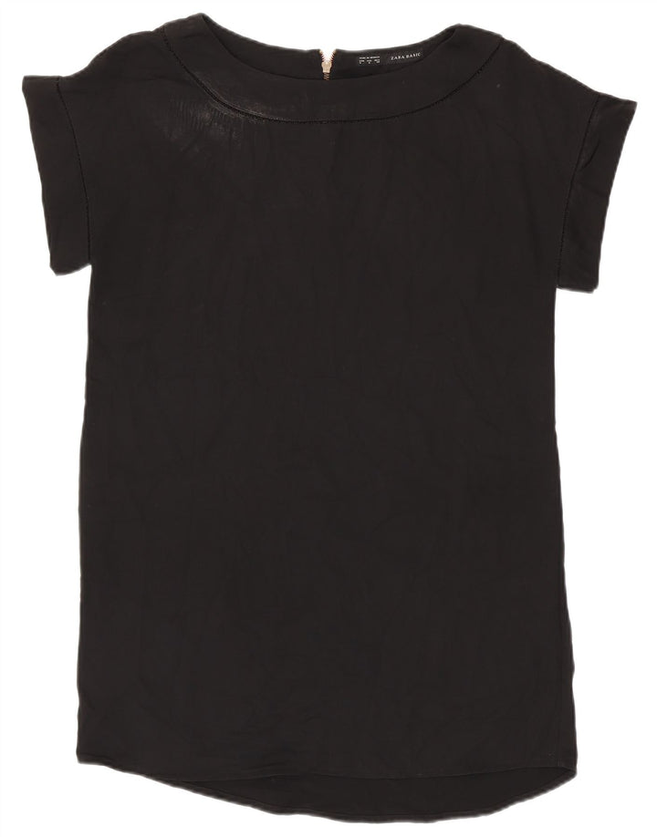 ZARA ženski gornji dio bluze UK 16 Large Black