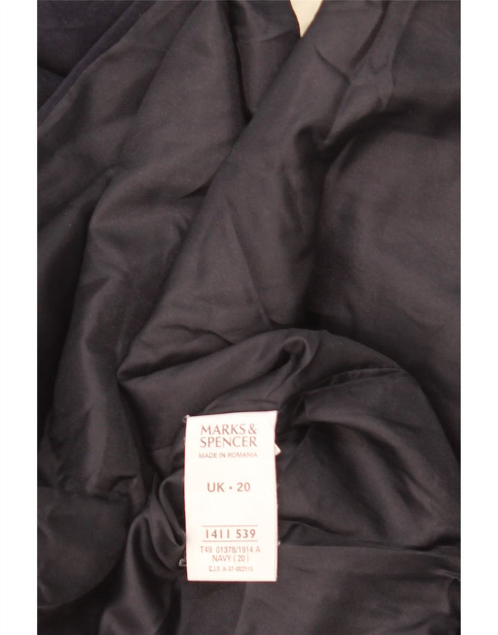 Ženska pomoćna jakna Marks & Spencer UK 20 2XL tamnoplavi poliester