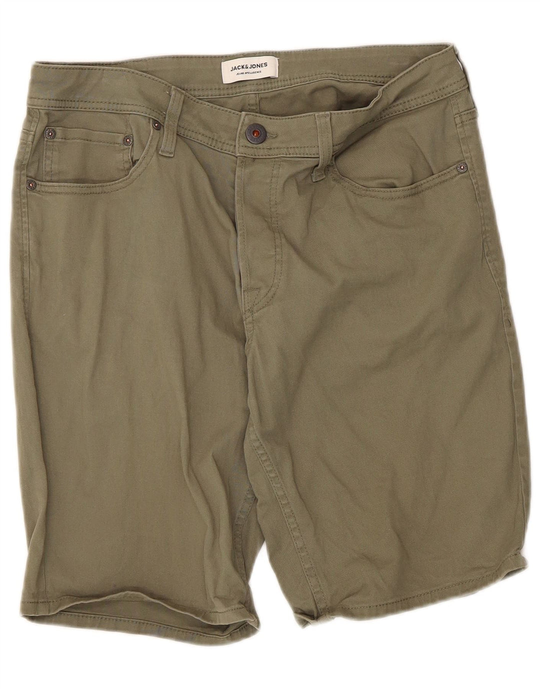 Jack & Jones muške ležerne kratke hlače srednje veličine W34 kaki pamuk