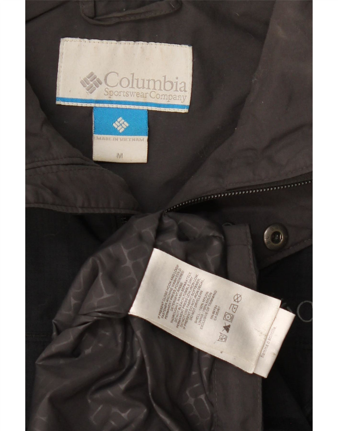 Columbia muška vjetrovka s kapuljačom UK 38 srednje crni najlon