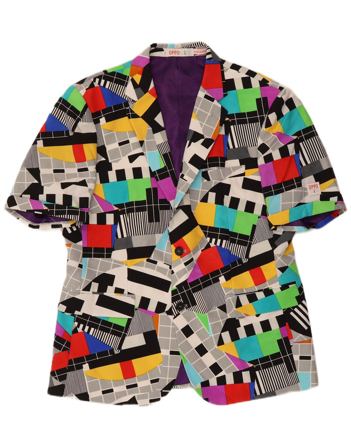Opposuits muška jakna sa 2 gumba UK 46 3XL višebojni geometrijski