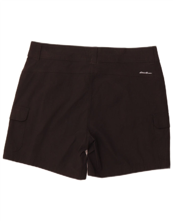 EDDIE BAUER Ženske kargo kratke hlače US 12 Large W34 crne