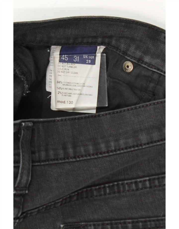 TRUSSARDI Womens Straight Jeans W29 L32 Black Cotton Vintage Trussardi and Second-Hand Trussardi from Messina Hembry 