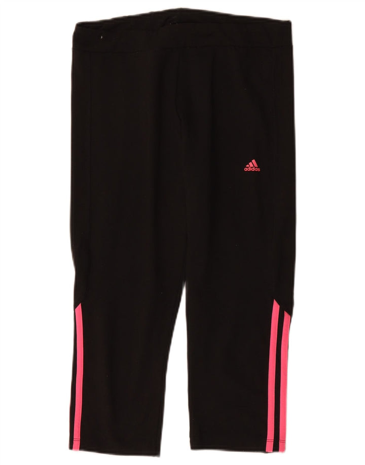 Adidas ženske Climalite Capri tajice UK 12/14 Srednje crni poliester