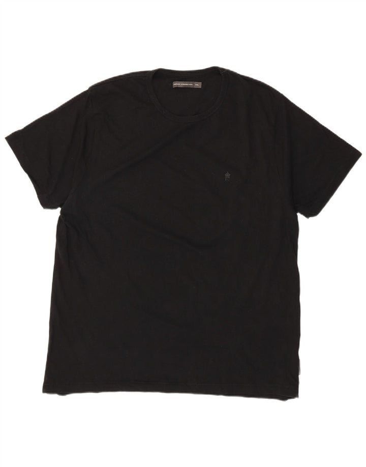 FRENCH CONNECTION Ženska majica kratkih rukava UK 20 2XL crni pamuk