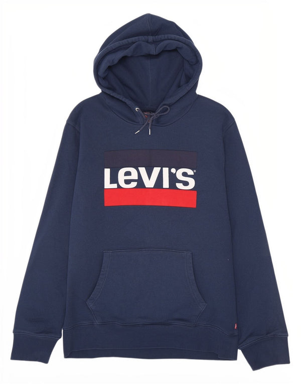 Levi's muška majica s kapuljačom XL tamnoplavi pamuk