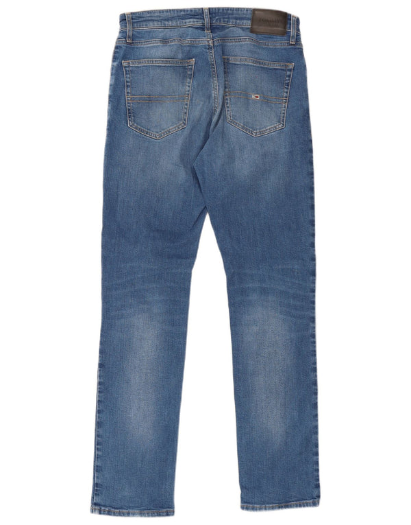 Tommy Hilfiger Mens Ryan Regular Straight Jeans W32 L32 Plavi pamuk