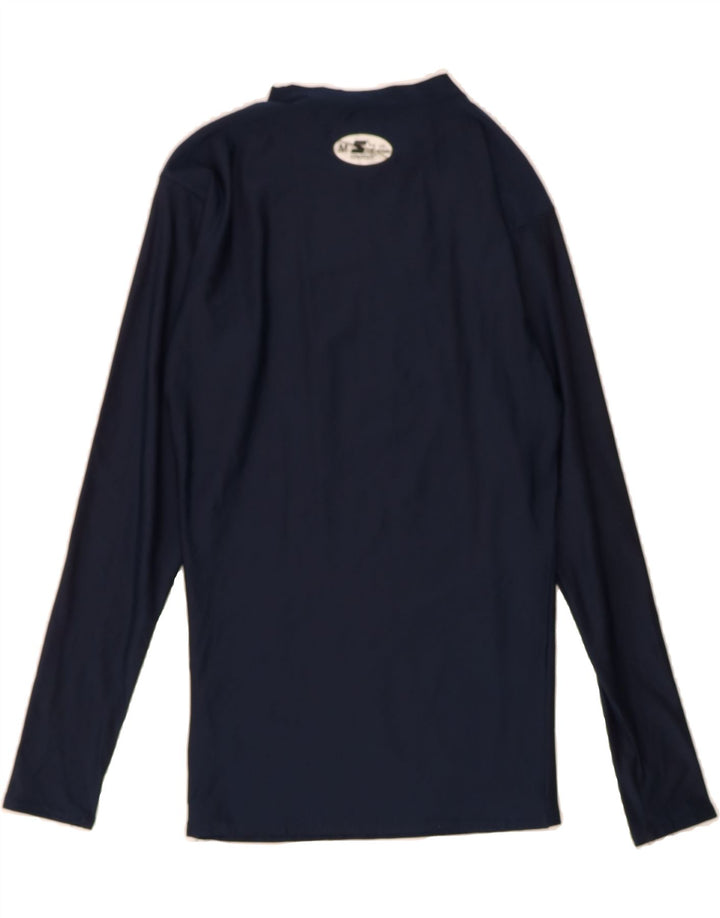 STARTER Womens Top Long Sleeve UK 12 Medium Navy Blue Polyester Vintage Starter and Second-Hand Starter from Messina Hembry 