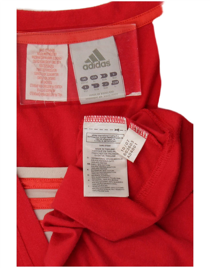 ADIDAS majica kratkih rukava za djevojčice 11-12 godina, ružičasti pamuk