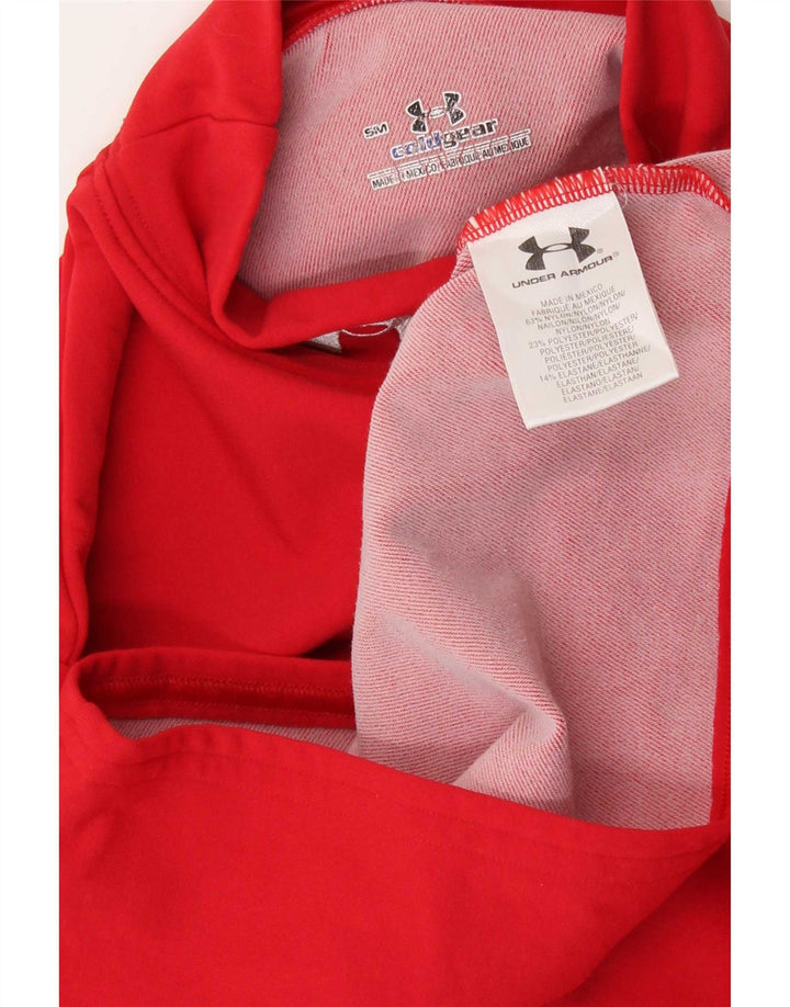 Under Armour Ženska majica Cold Gear s dugim rukavima UK 8 Mala crvena najlonska obuća