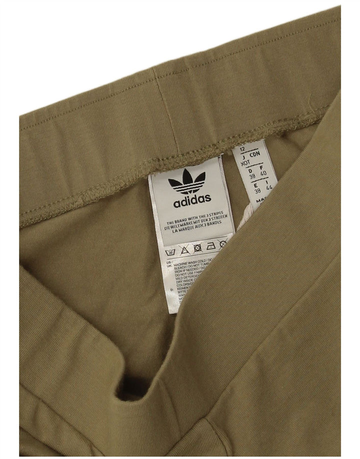 Adidas ženske tajice UK 12, srednji kaki pamuk