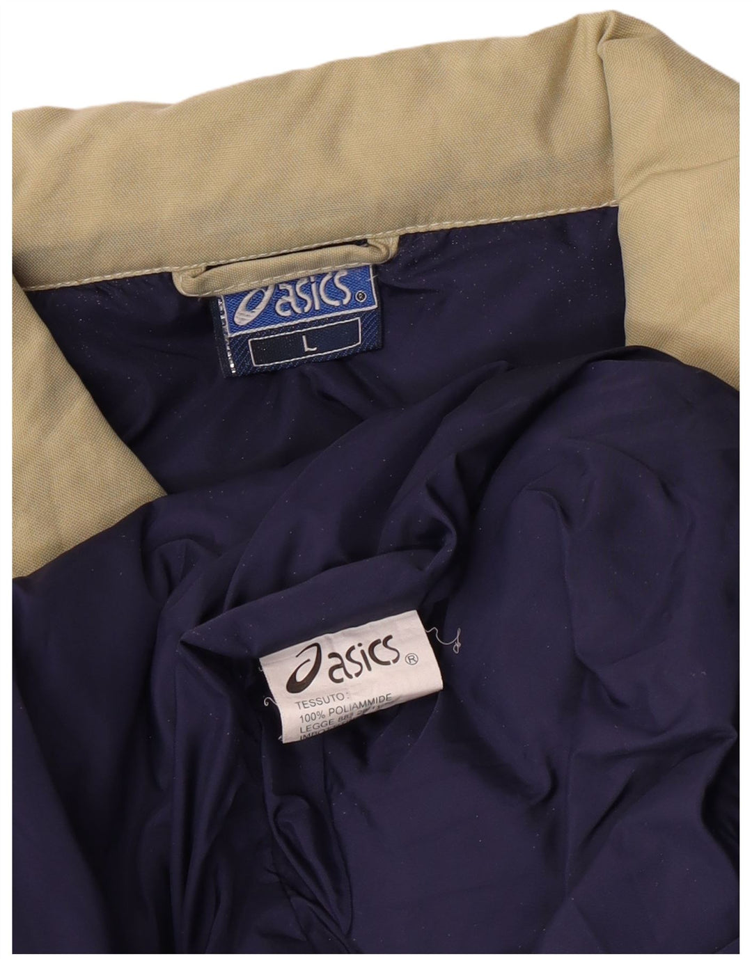 Asics Mens Padded Gilet UK 40 Large Beige Polyamide