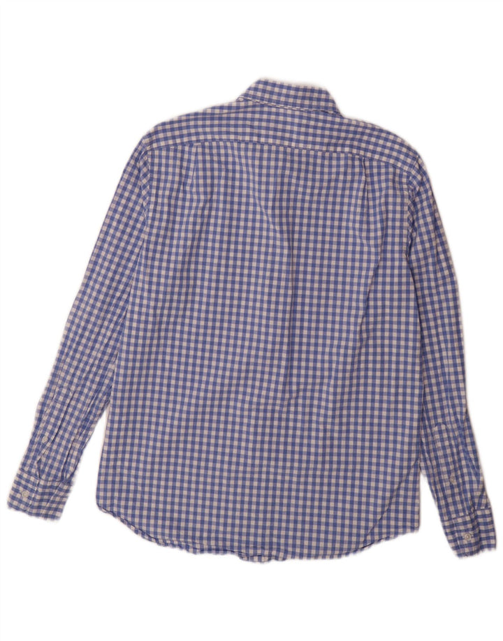 J. CREW Muška klasična košulja srednje plave boje gingham pamuka
