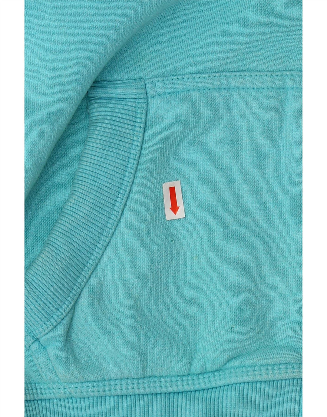 SUPERDRY ženski pulover s kapuljačom s patentnim zatvaračem UK 10 Mali plavi pamuk