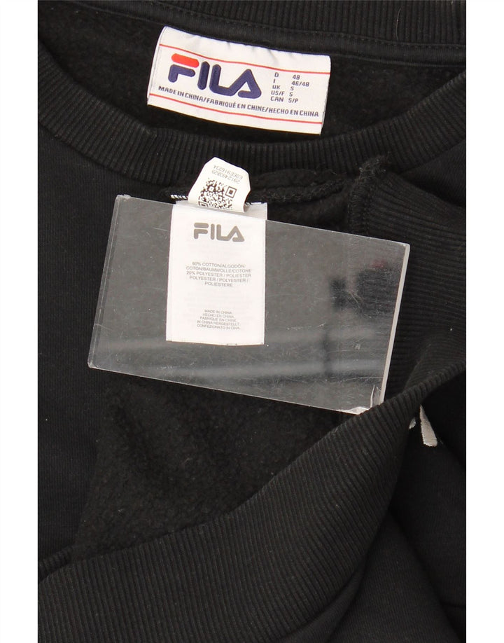Fila Muška majica s kratkim rukavima Mali crni pamuk u blokovima boja