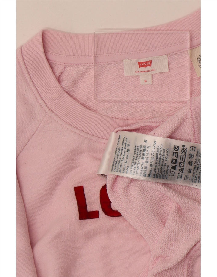 Levi's Ženska majica s velikim grafičkim motivom UK 14 Srednje ružičasti pamuk