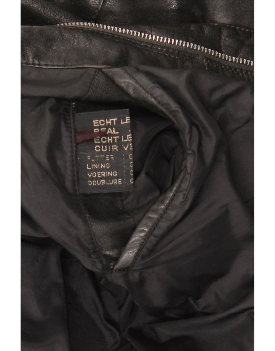 Vintage muška kožna jakna UK 42 XL crna koža