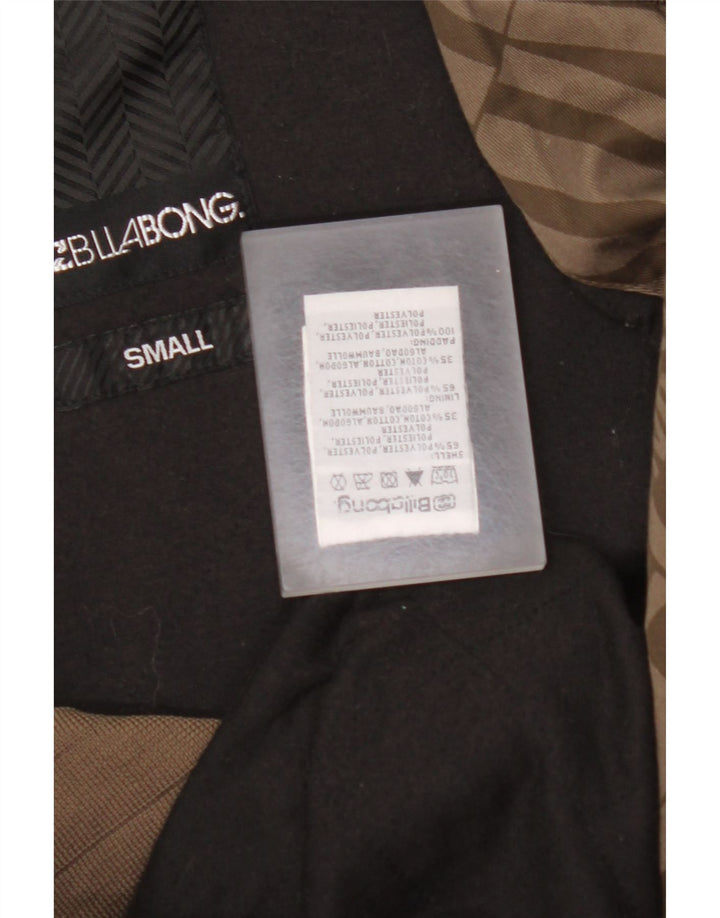 BILLABONG muška grafička bomber jakna UK 36 mali smeđi poliester