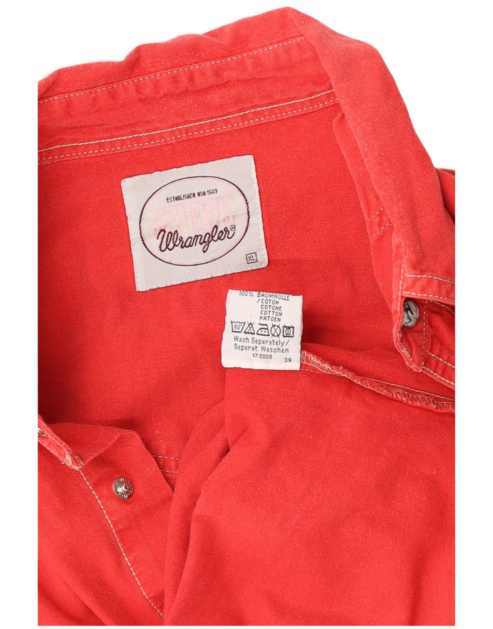 Wrangler muška traper košulja XL crveni pamuk