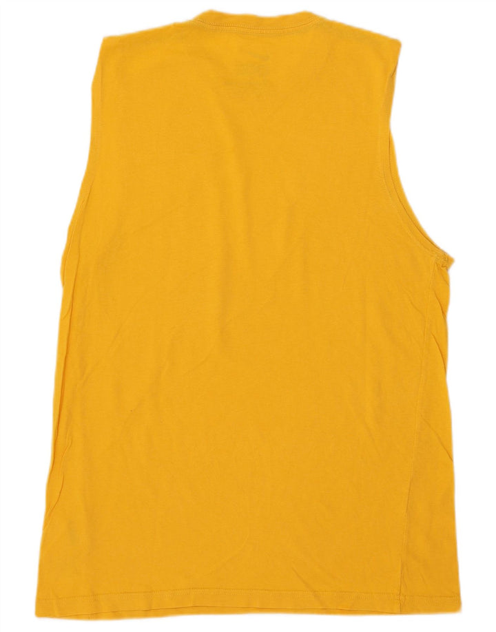 Nike Mens Regular Fit Vest Top Medium Yellow Pamuk