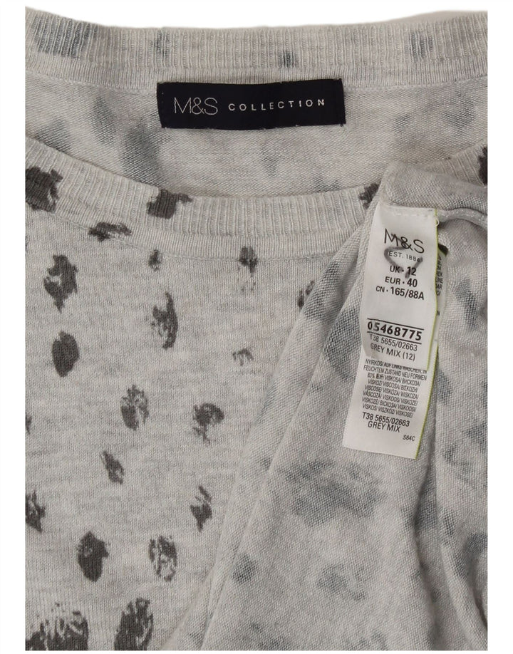 Marks & Spencer ženski džemper s morskim izrezom UK 12 srednje siva