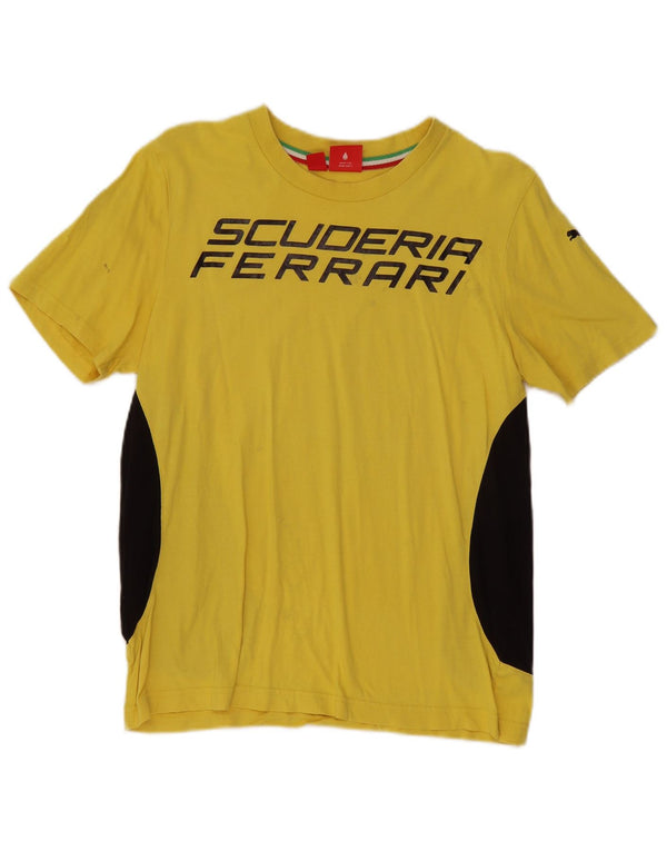 Puma muška majica kratkih rukava Scuderia Ferrari Graphic T-Shirt Small Yellow Colourblock