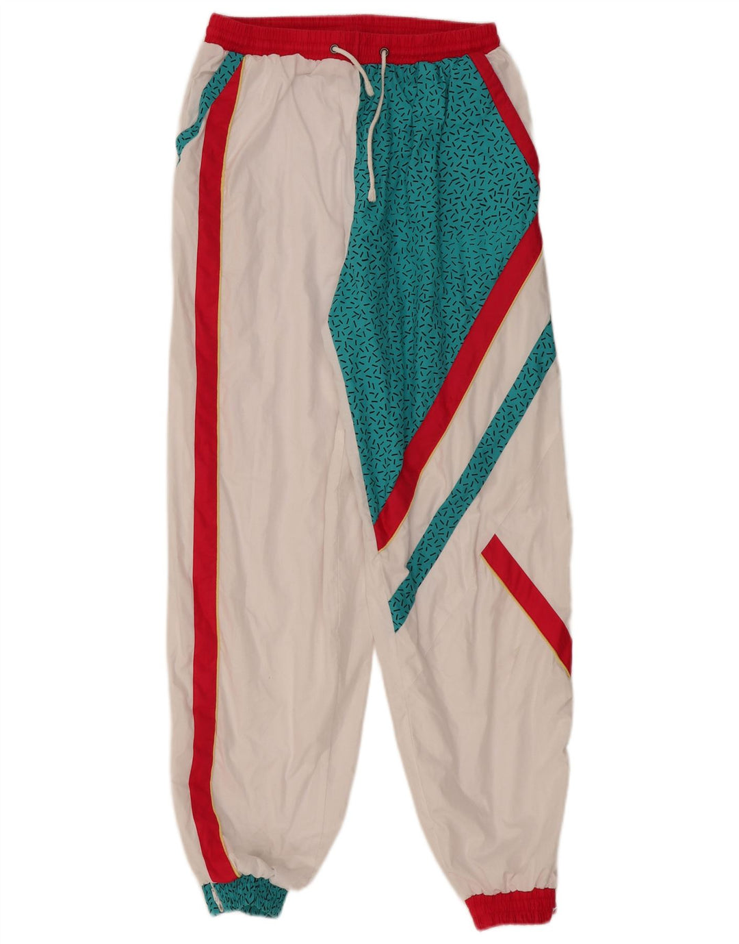 VINTAGE Ženska trenirka Hlače Joggers UK 14 srednje bijele boje